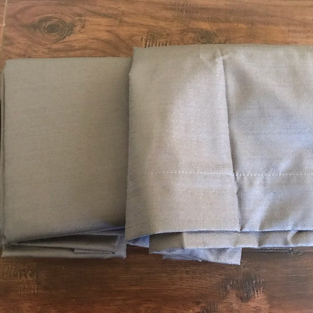 2xThermaback Blackout Curtain Panel Gray